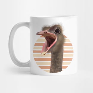 Cute Funny Ostrich Face Mug